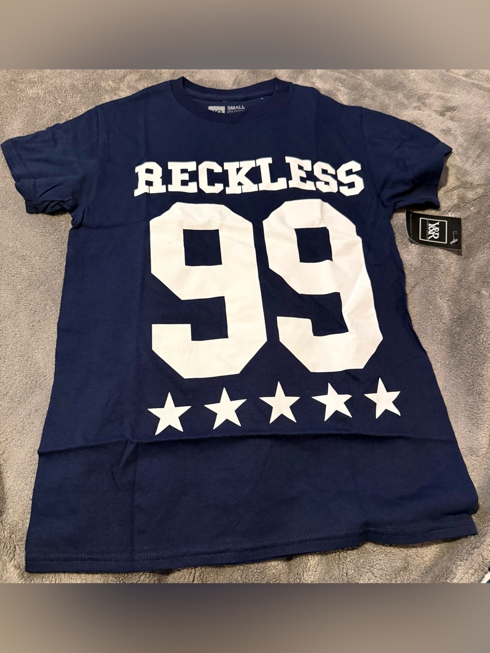 Young & Reckless Navy & White '99' Graphic Tee